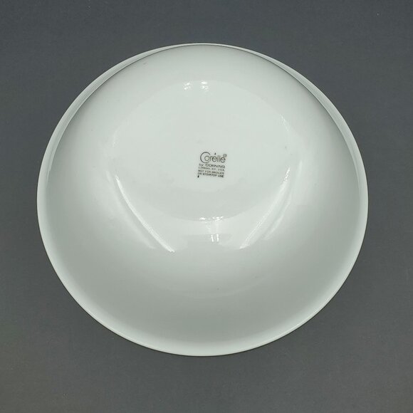 Corelle Wildflower Medium Serving Bowls Corning White Vegetable Bowls Green Band - Picture 5 of 10